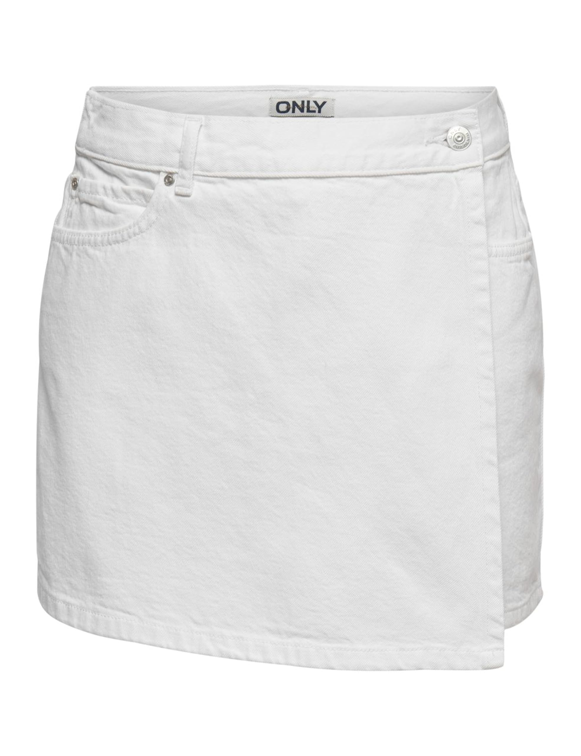 ONLY Women's Onlellie Reg DNM Skort Tai Onlellie Reg DNM Skort Tai (Pack of 1), White (White Denim), S