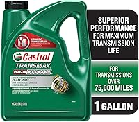Castrol Transmax High Mileage ATF Automatic Transmission Fluid, 1 Gallon - Stops Leaks & Rough Shifts in 75K+ Mile Vehicles
