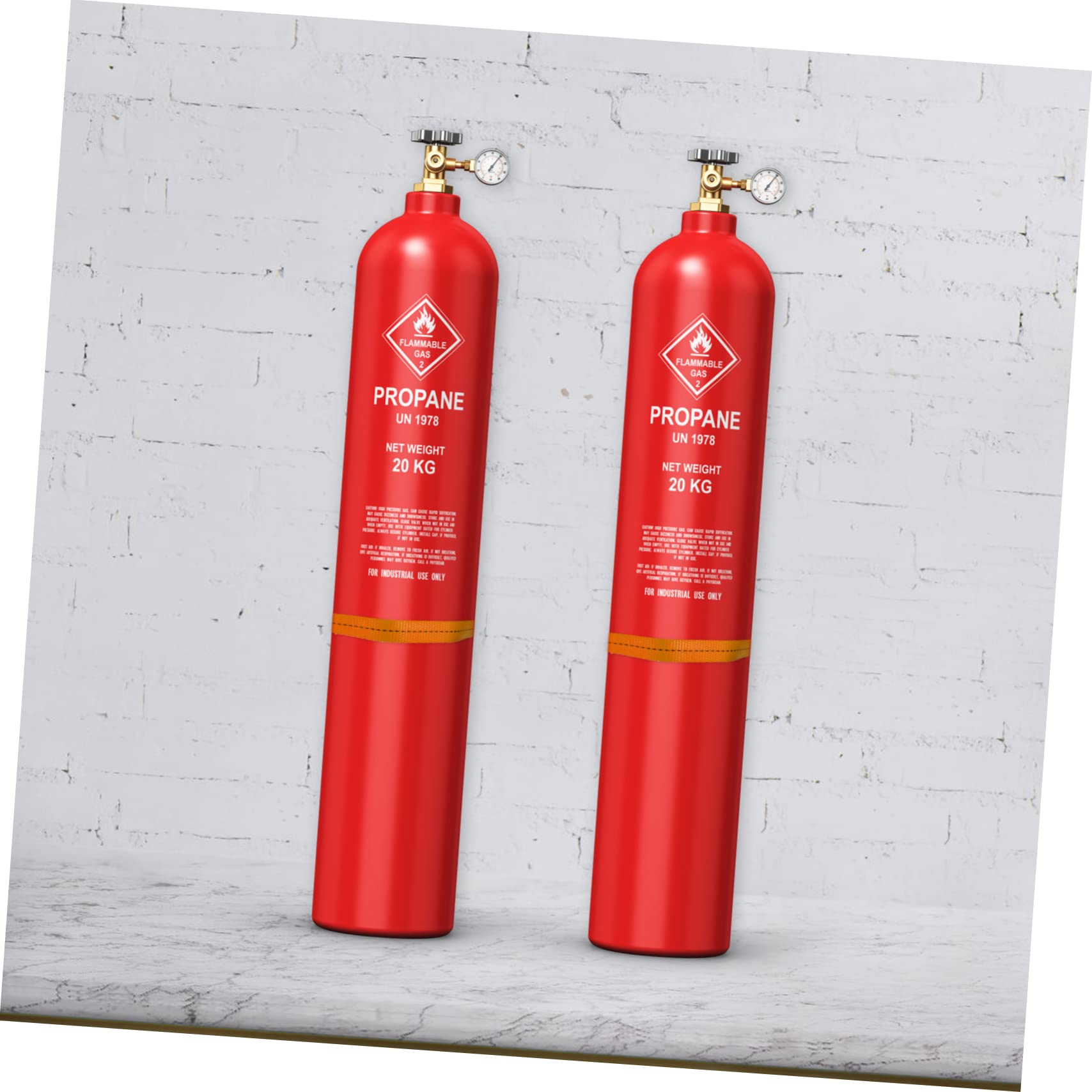 Zerodeko Supporto Per Bombola Di Propano 40l a Parete Con Cinghia Di Sicurezza, Struttura in Abs e Pp Resistente, Facile Da Installare Per Bombole Di Gas e Serbatoi Industriali