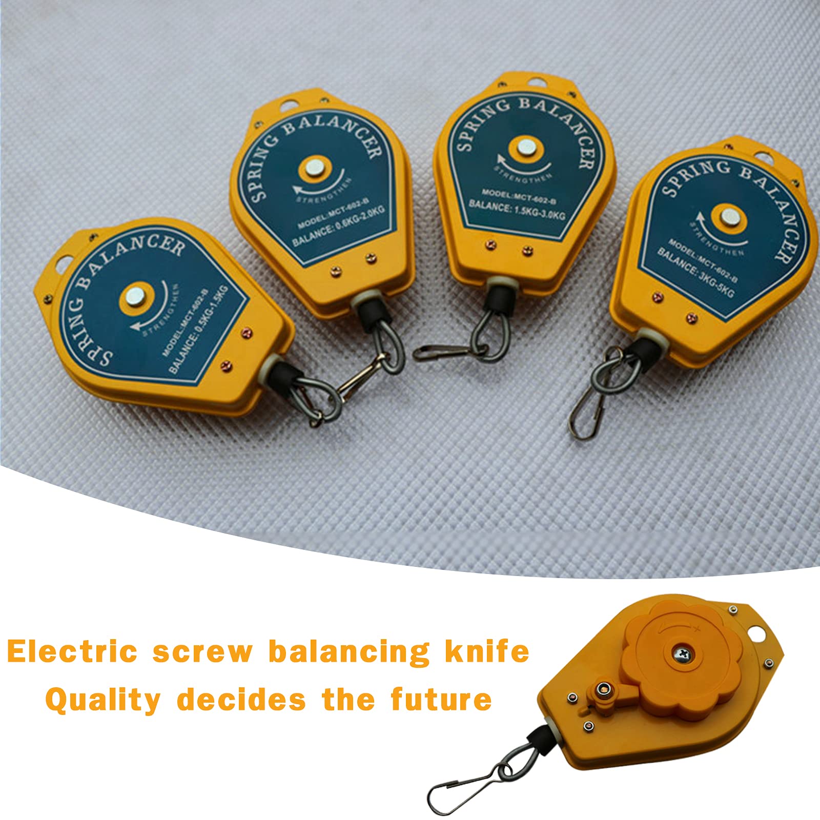 Bilanciatore A Molla 3-5 Kg - Supporto Per Utensili, Cavo Acciaio 3m, Per Cacciaviti E Chiavi - Foto 5