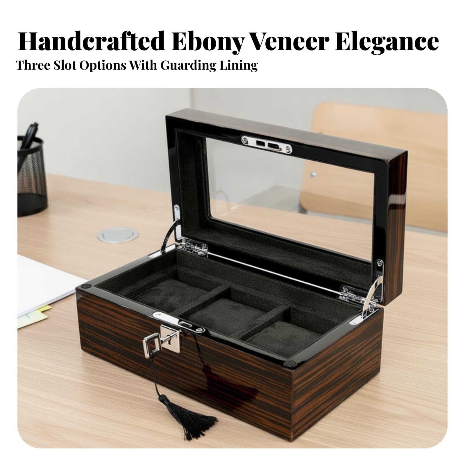 Espositore per Orologi Morbido, 3-Slot