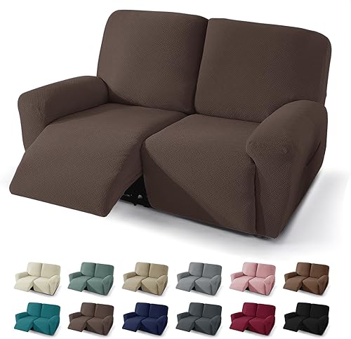 Miniatura 34 de JIVINER 5 Piezas Fundas Elásticas para Sofá Reclinable Funda para Sofá Reclinable con Parte Inferior Elástica Jacquard Ajustada Reclinable Funda