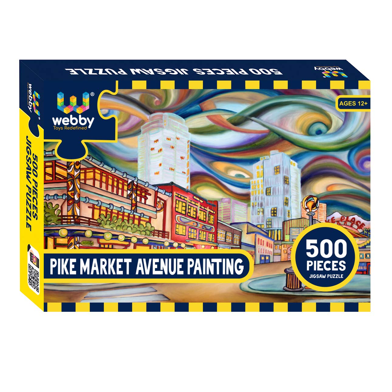 Webby Pike Market Avenue Painting Jigsaw Puzzle, 500 Pieces