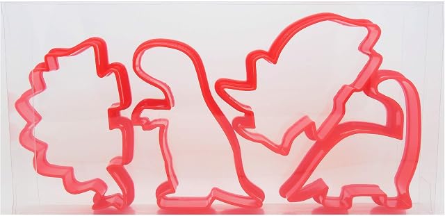 Goggly Dinosaur Cookie Cutters Set of Four, Biscuit, Pastry, Fondant Cutters