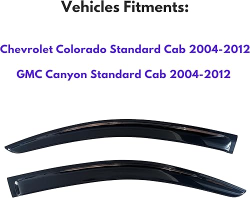 Miniatura 355 de KPY Moldura deflectora de viento con protección contra la lluvia compatible con Mazda CX-3 2016-2021 (CX3), 4 unidades, para ventana lateral