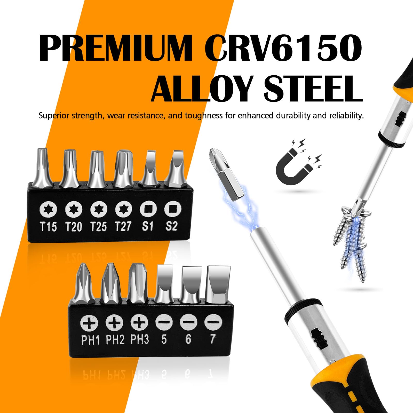 13-in-1 Ratcheting Screwdriver Set - DIY Essentials -2