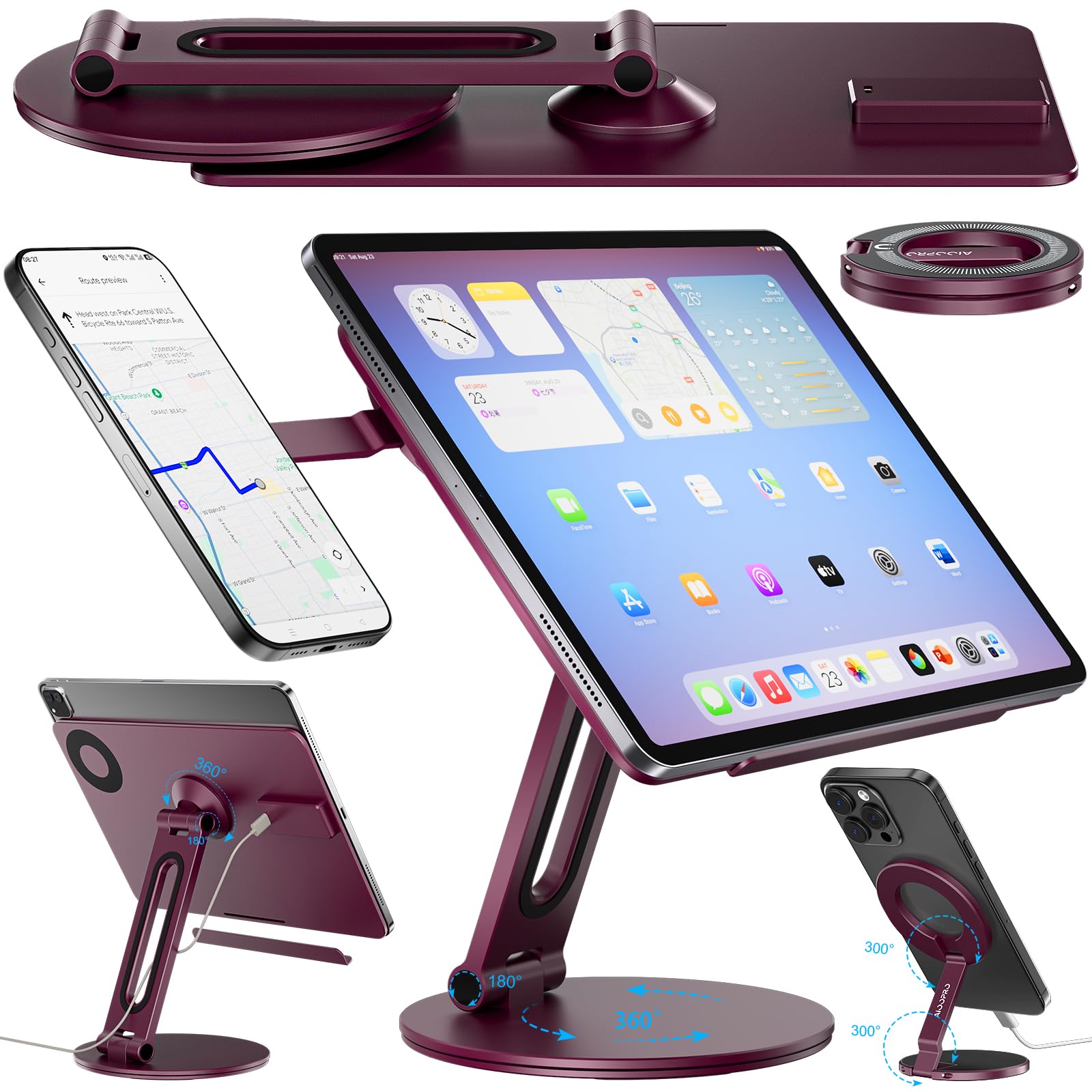 iPad Pro 13インチ用マグセーフ対応充電スタンド Amazon.co.jp: 2イン1 磁気ワイヤレス充電スタンド iPad Pro 12.9