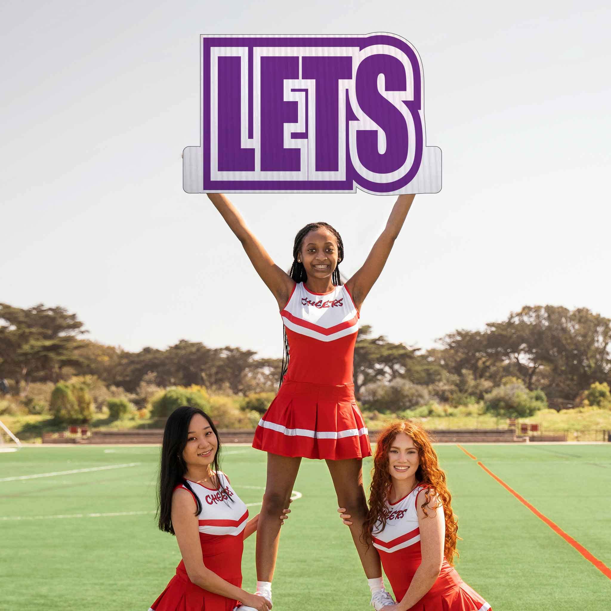 Amazon.com : VictoryStore Cutout Spirit Cheer Words Let's Get Loud