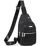 Banelu Small Sling Bag Crossbody Sling Backpack for Women, Chest Bag Daypack Cross Body Bag Fanny Pack for Outdoors Hiking