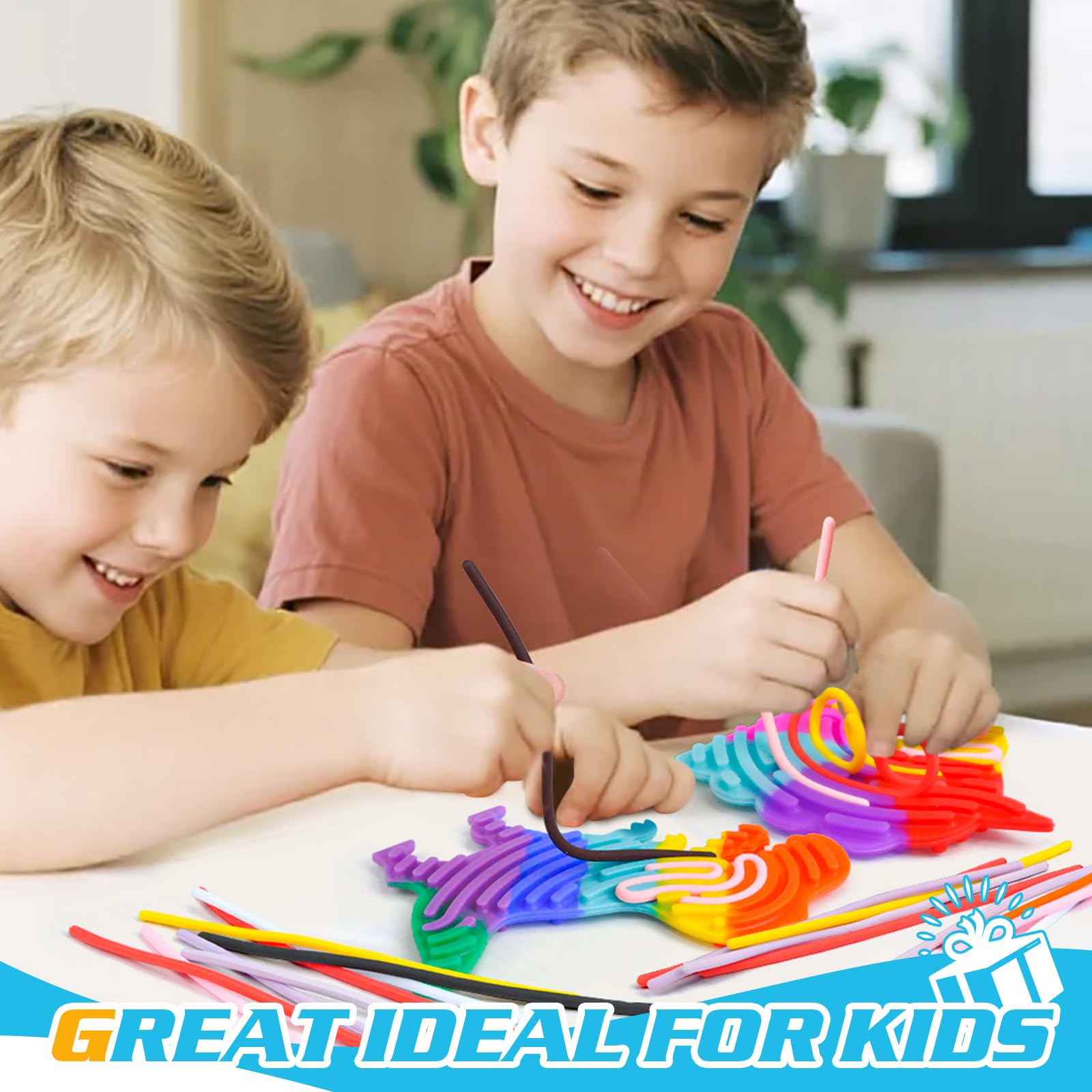 Sensory Activity Board, Silicone Fidget Toys for Autism ADHD, Stress Anxiety Relief, 6 Colors Double Side Calming Play - Image 4