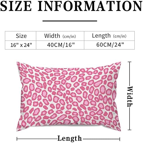 Vista 463 de Funda de cojín con estampado de guepardo rosa intenso, cojín cuadrado con estampado de animales fucsia, funda de almohada decorativa para el hogar