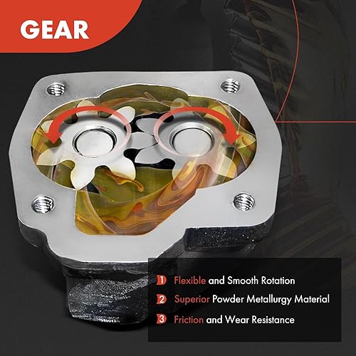 Miniatura 4 de A-Premium Bomba de aceite de motor compatible con Kia Forte 2010, Forte Koup 2011 y Hyundai Tucson 2011-2013, 2.0L, gasolina