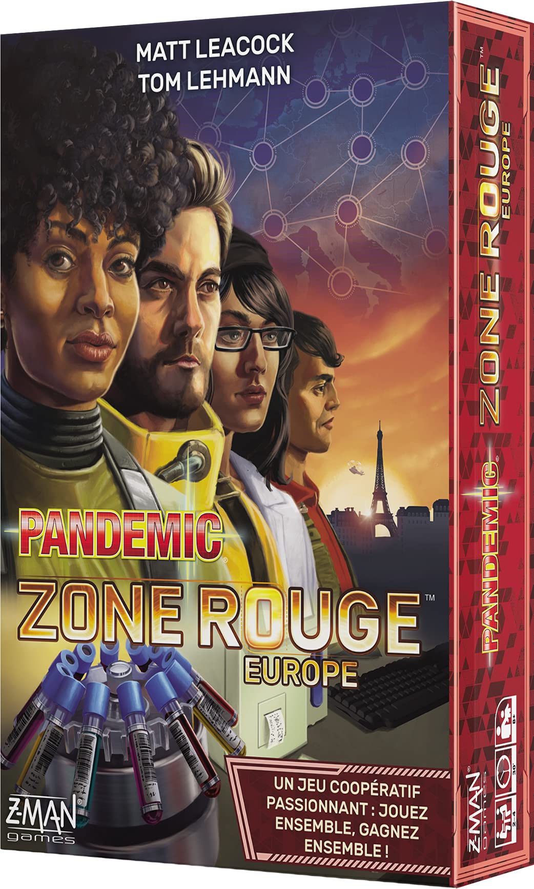 Asmodee Z-Man Games | Pandemic Zone Rouge : Europe | Jeu de société | Jeu coopératif | A partir de 8 Ans | 2 à 4 Joueurs | 30 Minutes