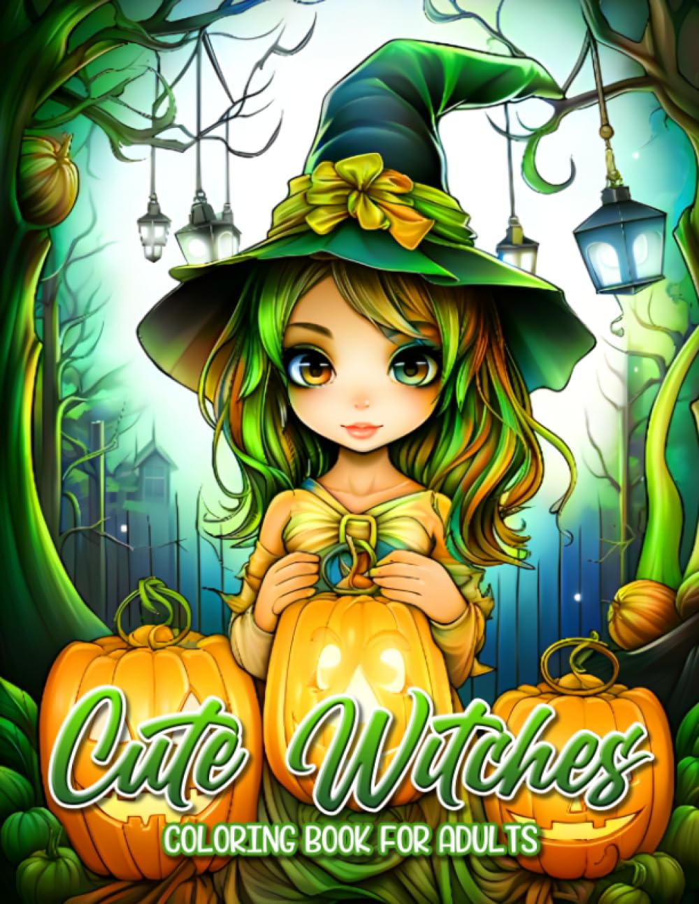 Cute Witches Coloring Book: An Adult Coloring Book Featuring 30 Pages of Cute and Spooky Halloween Witches