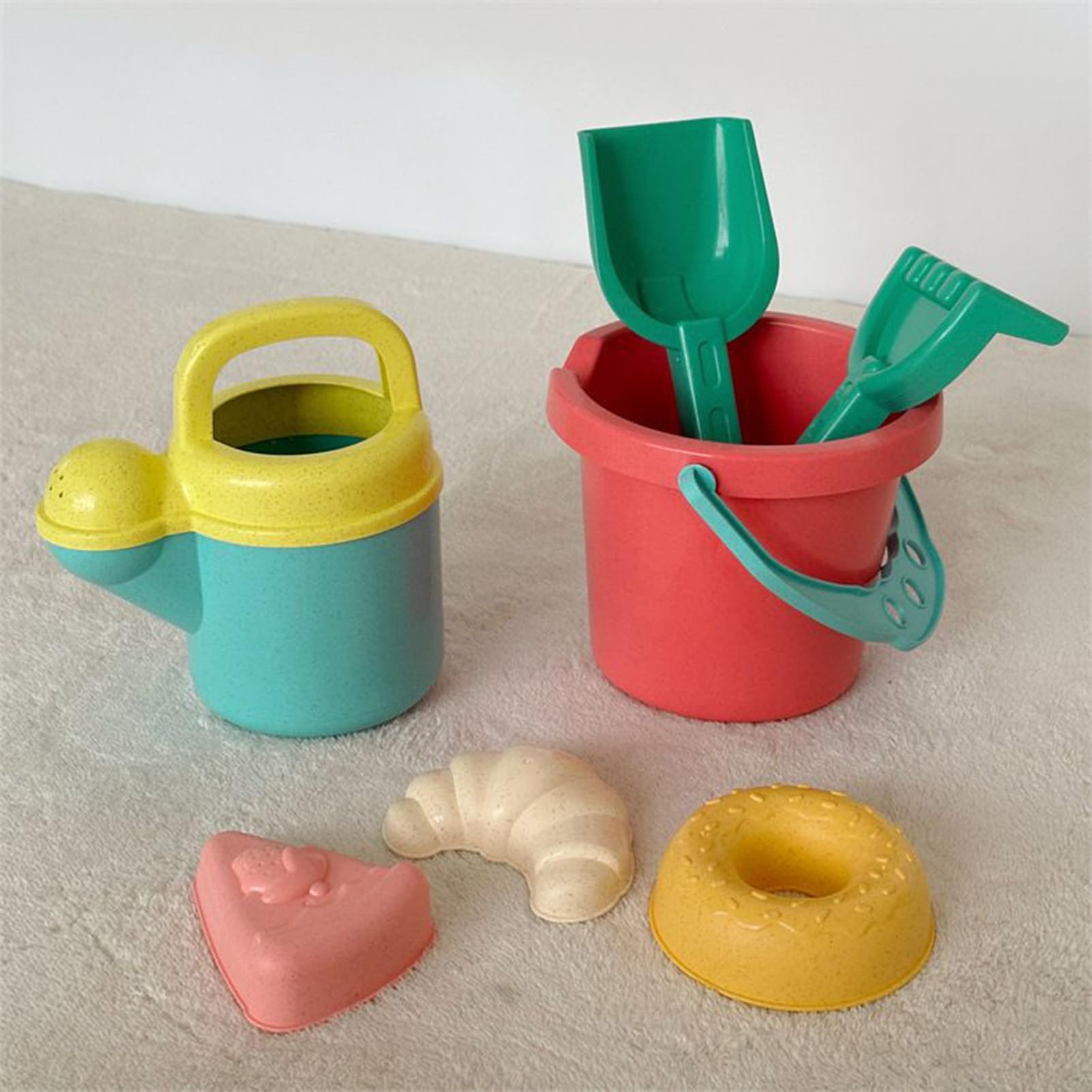 -Baukit, Strandeimer und Schaufel -Set Frühes Lernen Sandspielzeug mit | Tragbarer Spaß im Freien für Kinder Mädchen Teenager