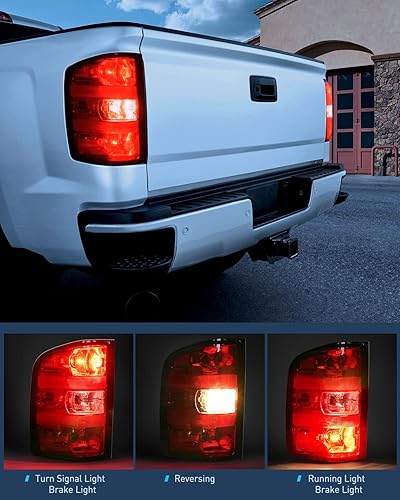 Miniatura 3 de Nilight Conjunto de luz trasera compatible con Chevy Silverado 2007 2008 2009 2010 2011 2012 2013 2014 Chevy Silverado 1500 2500HD 3500HD 2007-2013