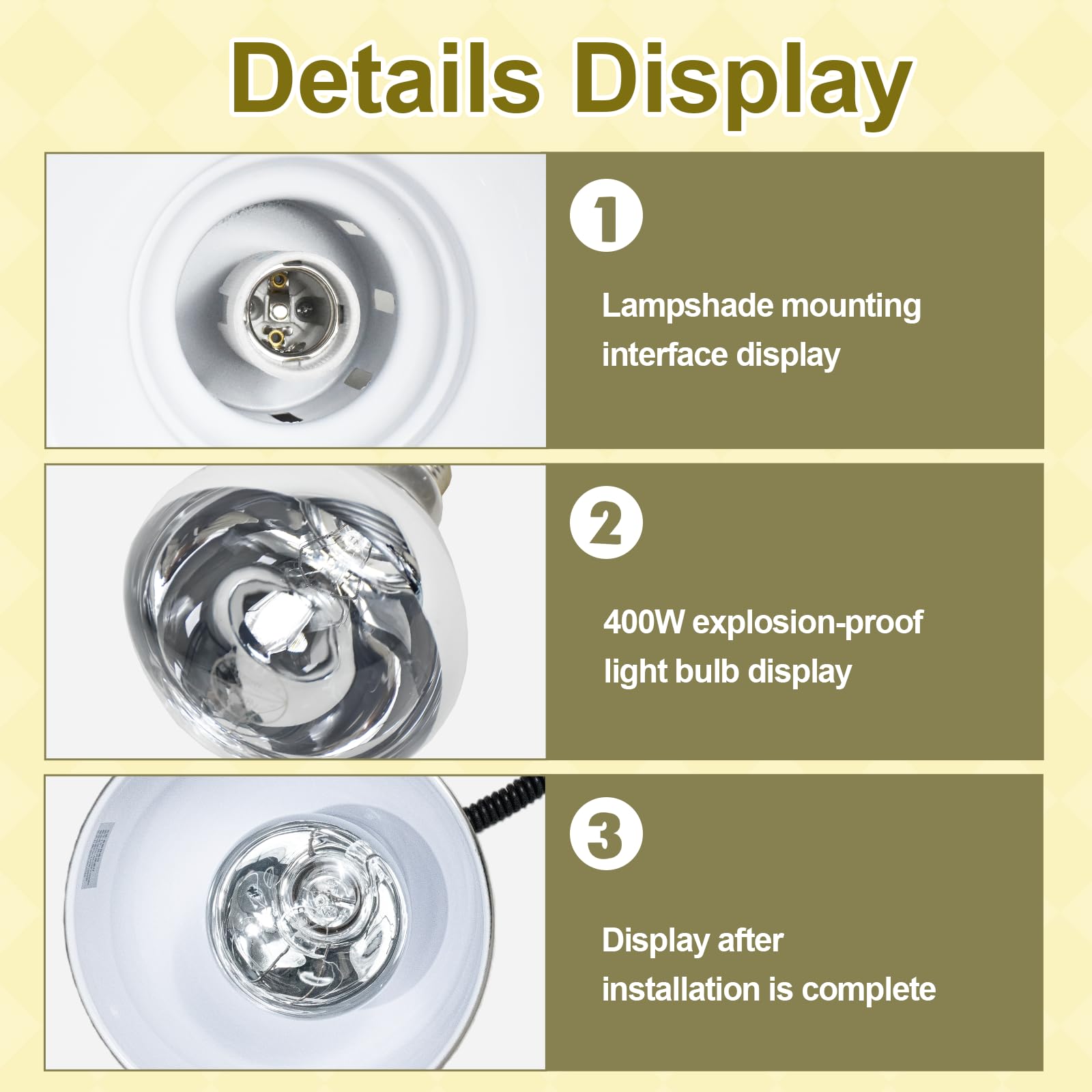 Lamparas de Calor Hosteleria, Lampara Calor Cocina Extensible 60-180cm, Lampara Calienta Platos Gran Diámetro, Suspension Lampara de Calor para Alimentos Cocina, Restaurante(D-19cm, 4 Piezas)