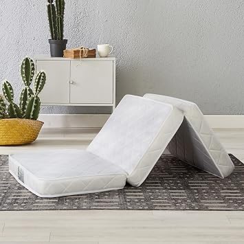 Sleeptown Single Folding Spring Mattress 90x190 cm White 90x190