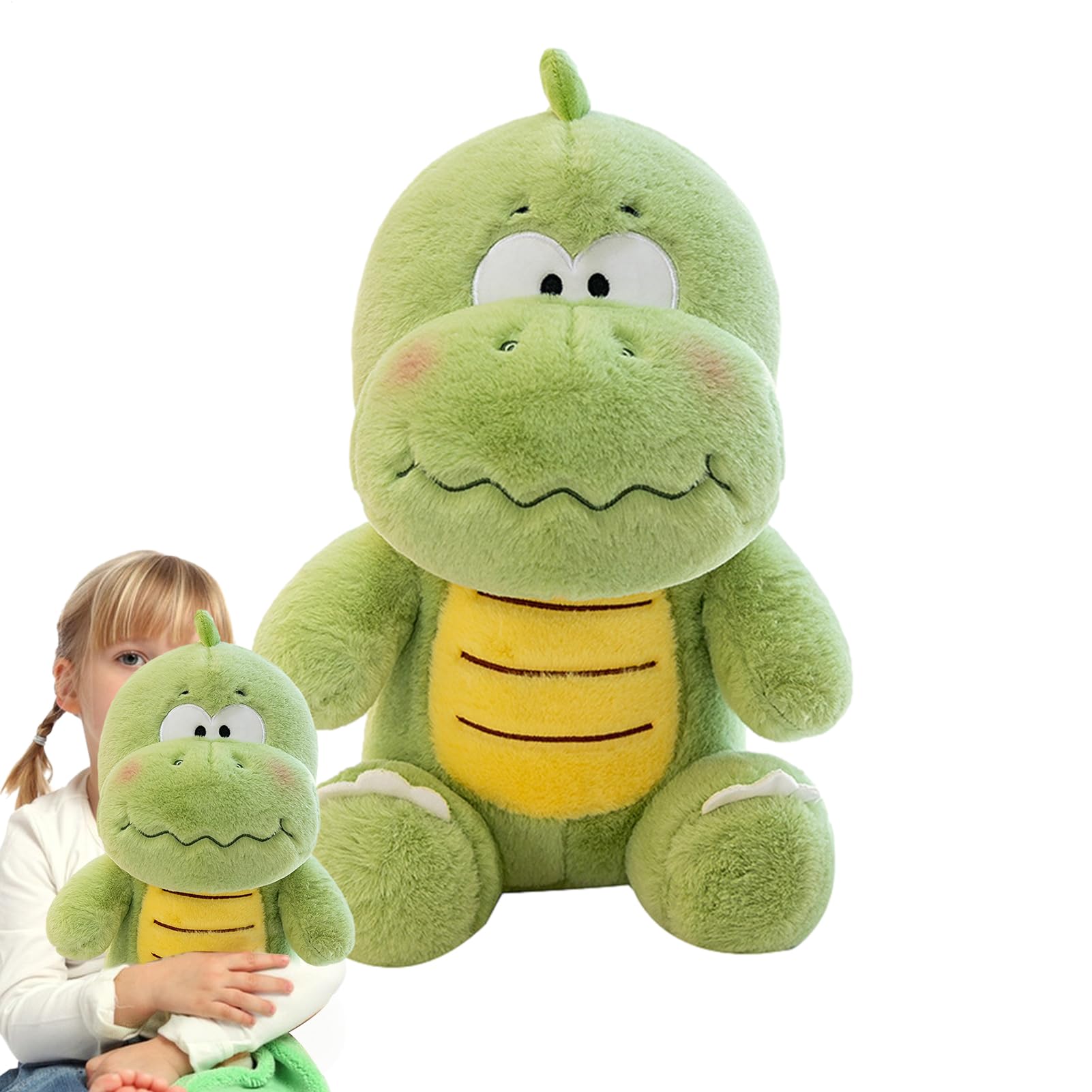 Dinosaurio Genérico Verde, Peluche - Lindo Verde Pequeño, Almohada Cómodo