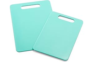 GreenLife Turquoise 2 Piece Cutting Board Set for Stunning Kitchen Decor