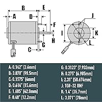 Vista 4 de Salt Spreader Motor Replaces Buyers SaltDogg 3000966 for ATVS15A UTVS16
