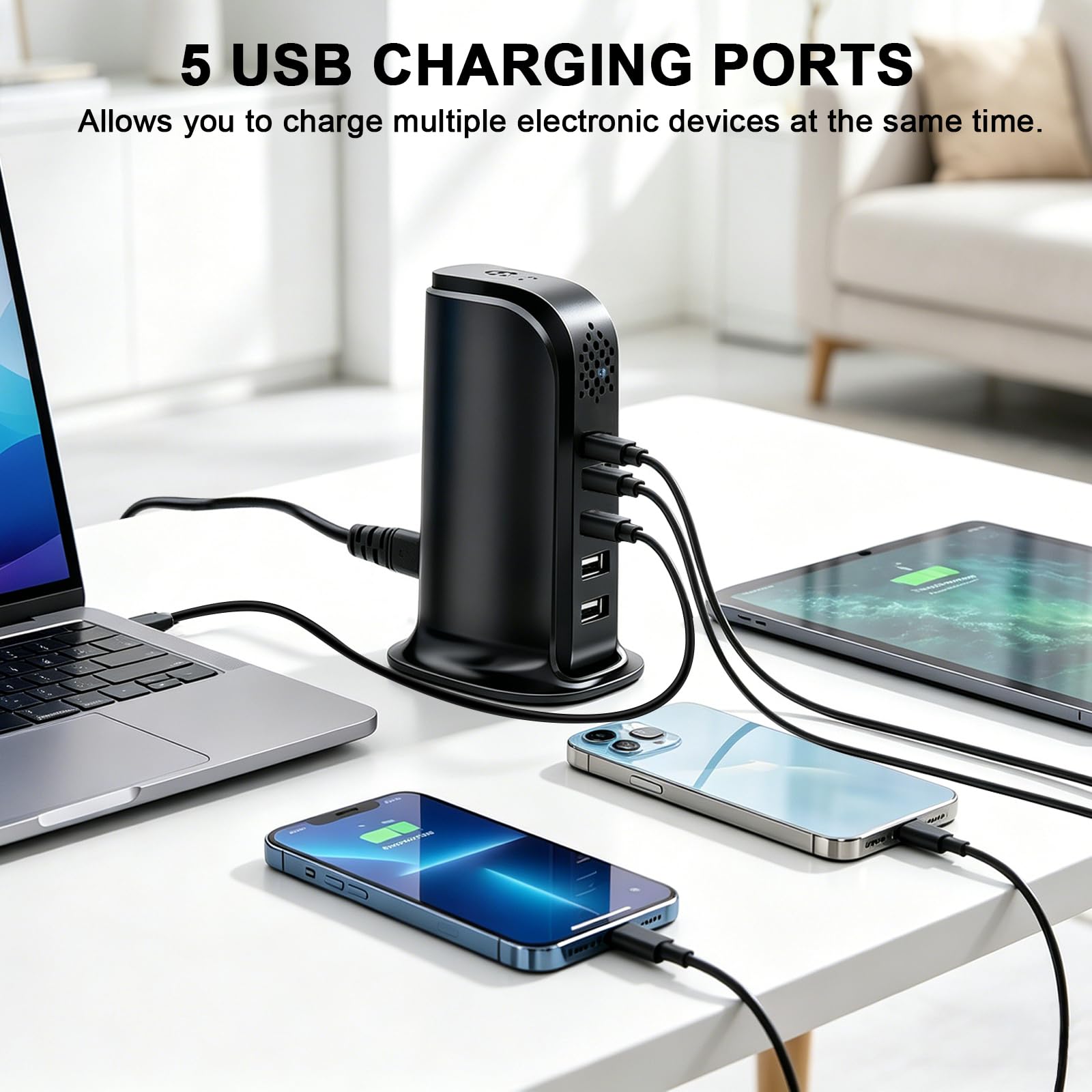 Ukryta kamera Wi-Fi 5G, 5-portowa ładowarka USB z ukrytą kamerą, mini kamera szpiegowska Wi-Fi HD 1080P, ukryta mini kamera WiFi USB z wykrywaniem ruchu i nagrywaniem w pętli