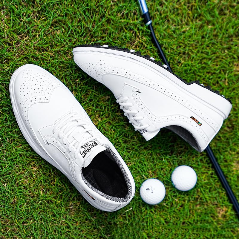 Men's Women's Golf Shoes Lightweight Waterproof Spikeless Golf Footwear with Non-Slip Outsole for All-Day Comfort4