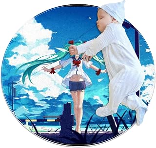 Round Rug Cartoon Girl Baby Play Gym Mat Playmat Activity Gym Floor Mat for Todd - Compare price