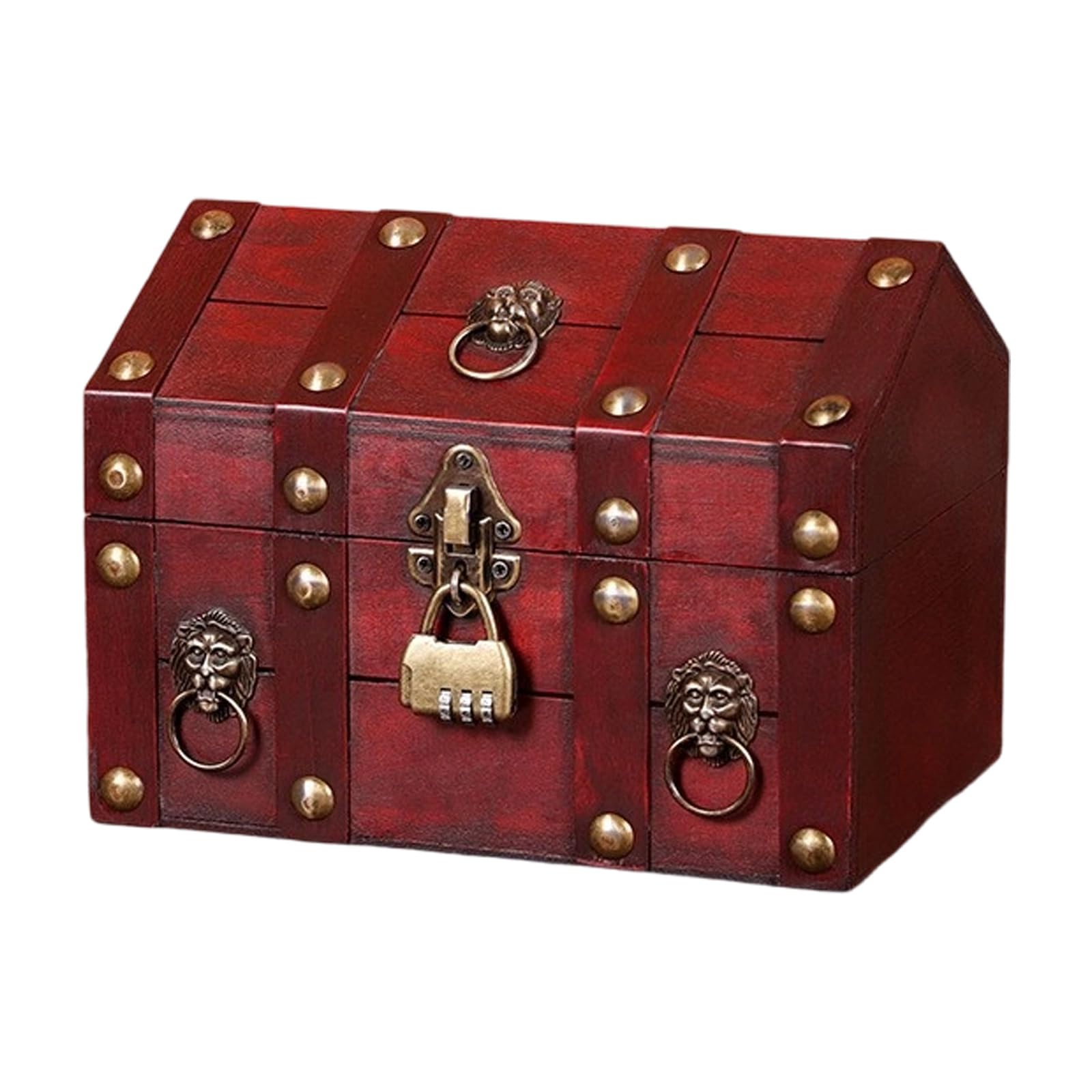 Snorvixre Spacious Wood Storage Box for Jewelry Watches Featuring Antique Look for Home Decoration Multipurpose Box