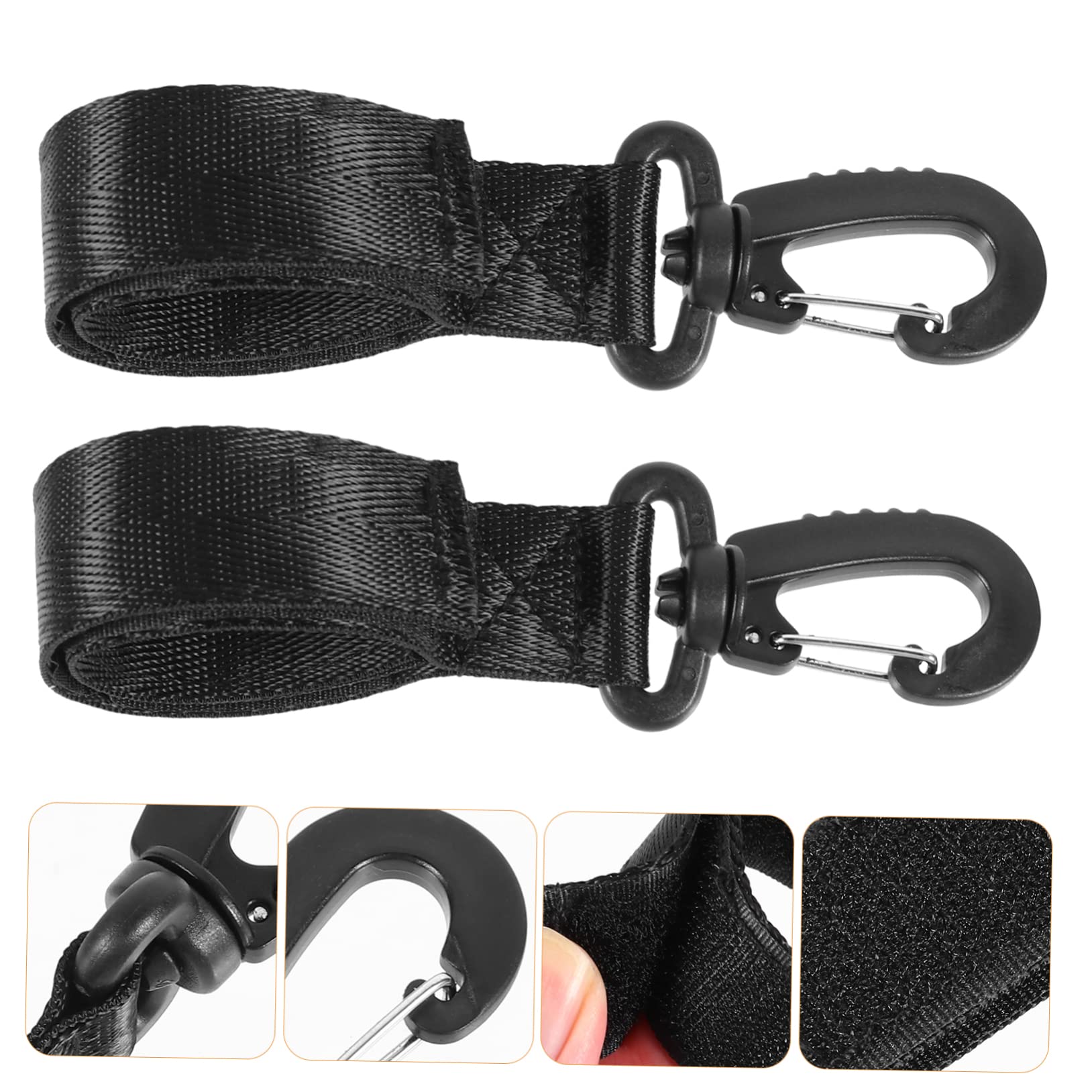Yardwe 2sets Kayak Paddle Tie Safety Lanyard Paddle Rope Easy Detach Boat Gear Accessory 2pcs*2 Random Style