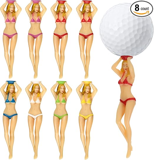 Review Sumind Funny Golf Tees Lady Bikini Girl Golf Tees 76 mm/ 3 Inch Ladies Girl Golf Tees Plastic Pin-up Golf Tees Home Women Golf Tees for Golf Training Golf Accessories (8 Pieces)