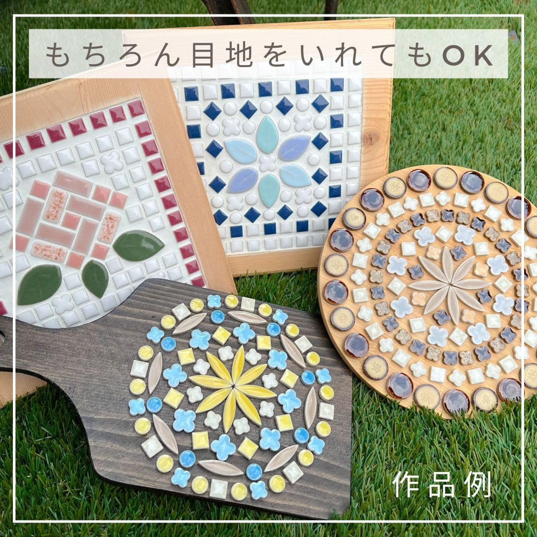 ハンドメイド モザイクタイルアート 花畑 Amazon.co.jp: 作善堂 タイル モザイクタイル クラフト パーツ 工作