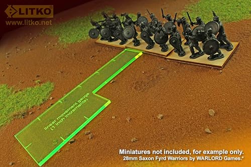 Miniatura 2 de LITKO Calibre lineal de 1 pulgada compatible con DBA, verde fluorescente