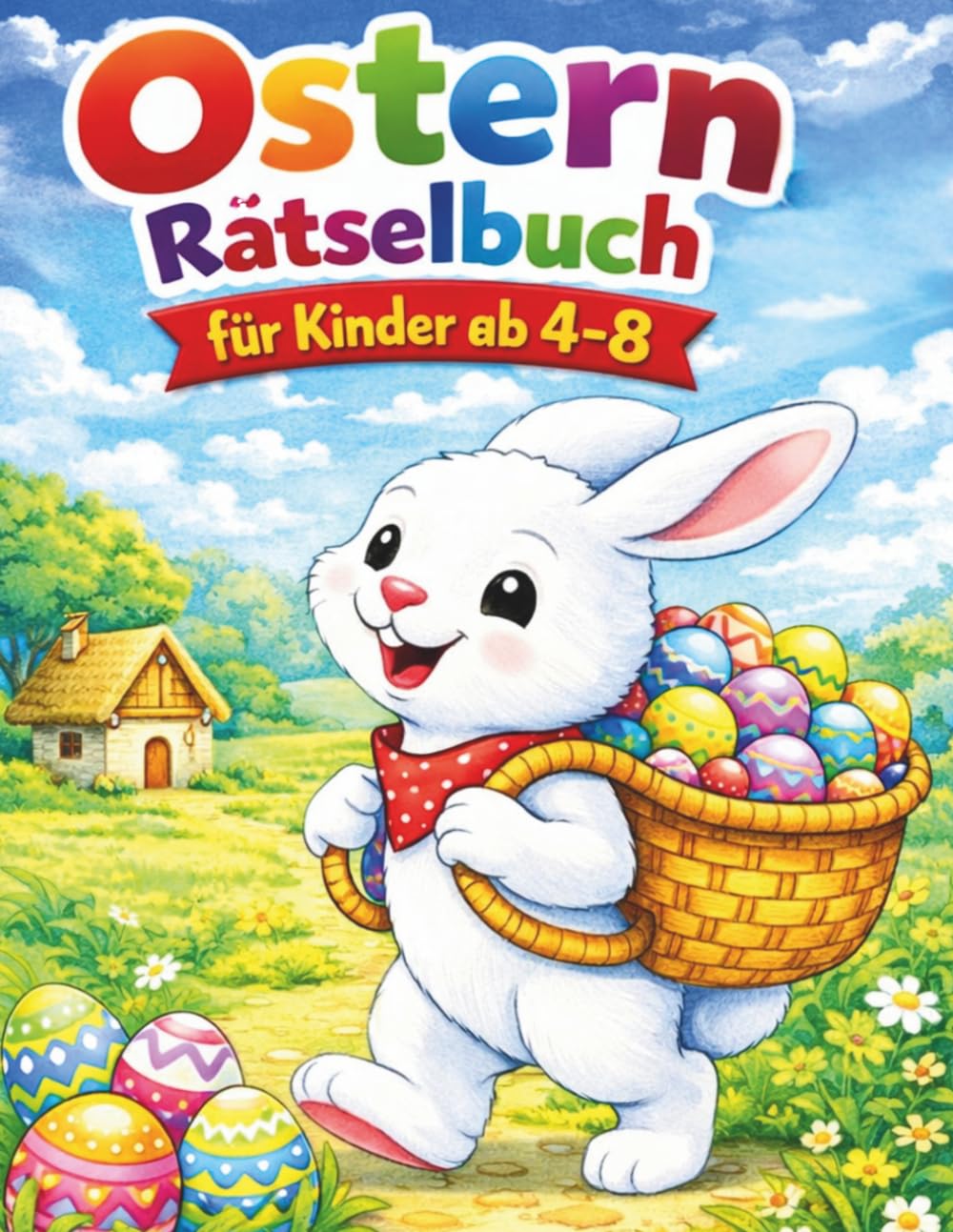 Ostern Rätselbuch für Kinder: Viele spannende Rätsel rund um Hasen Eier und Frühling für stundenlangen Spaß