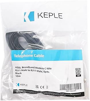 Amazon.com: RJ11 Cable ADSL 33ft Extension Lead Phone Cord