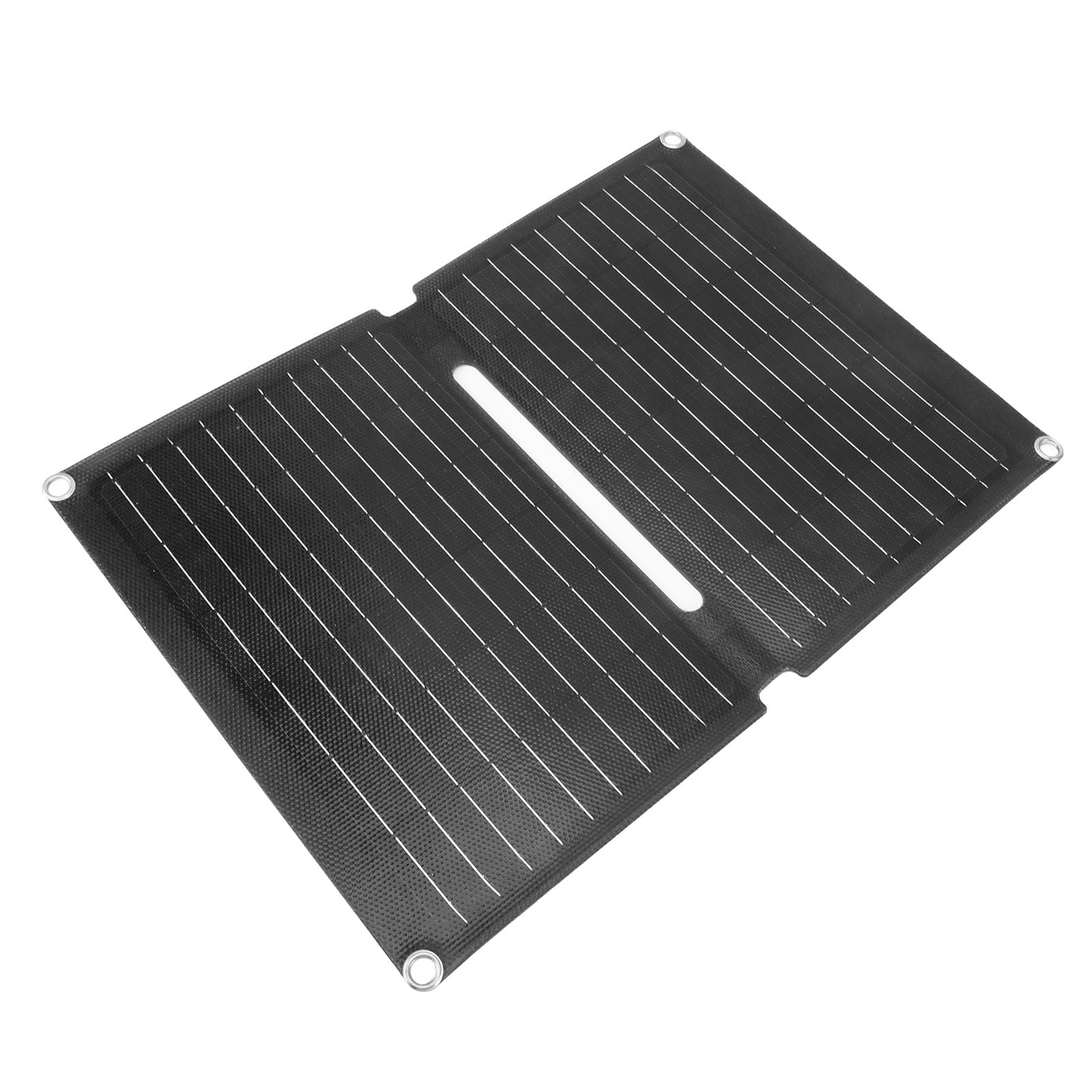 Caricatore da pannello solare da 40 W, portatile e leggero, doppia uscita USB, per campeggio e attività all'aperto, design monocristallino in silicone a 2 pieghe