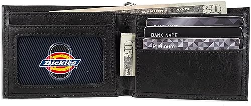 Miniatura 7 de Dickies Billetera plegable para hombre alta seguridad con ventana de identificación y bolsillos para tarjetas de crédito