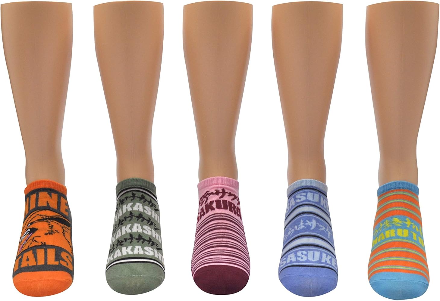 Amazon | NARUTO 疾風伝 靴下 ギフト(5足) - (1サイズ) 9つのしっぽ