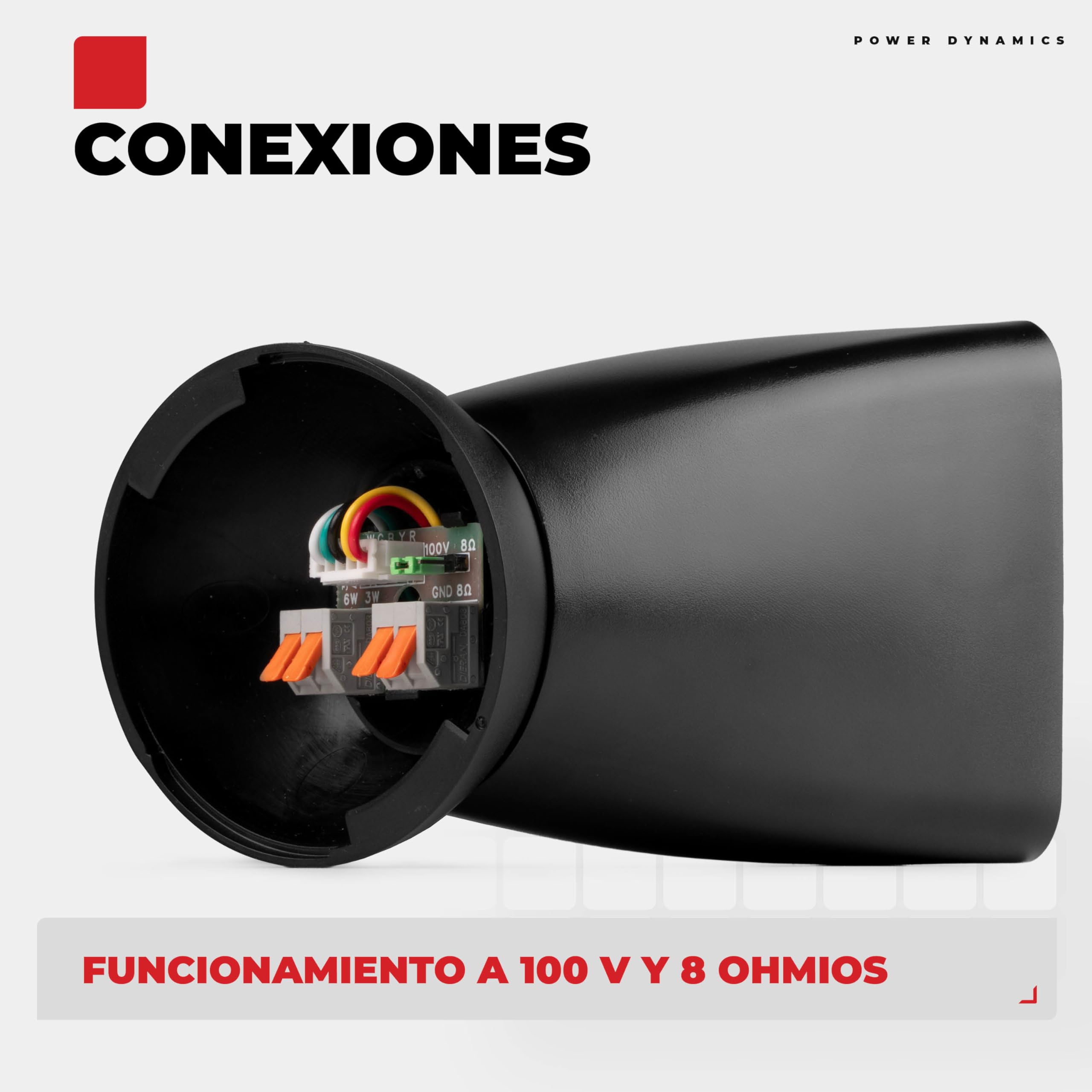 Power Dynamics BSX30B + PRM120 + RX22 – Sistema Sonido 100V con 16 Altavoces 2.5" 30W, Amplificador 120W, Bluetooth, MP3 y Cable 100m para megafonía e Hilo Musical Profesional, Color Negro