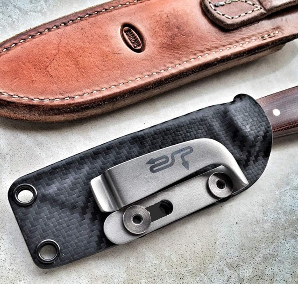 K-Sheath Titanium Alloy Clip Fast Scabbard Clip for Kydex Sheath (Left and Right)
