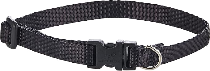 Collar ajustable LupinePet 1/2" negro para perros pequeños miniatura 2
