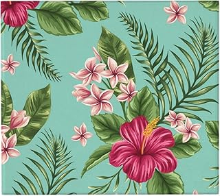 Hawajskie tropikalne liście kwiaty nadruk mata do suszenia naczyń do kuchni, chłonna podkładka do suszenia naczyń odwracalne ociekacze maty na blat, 46 cm x 41 cm