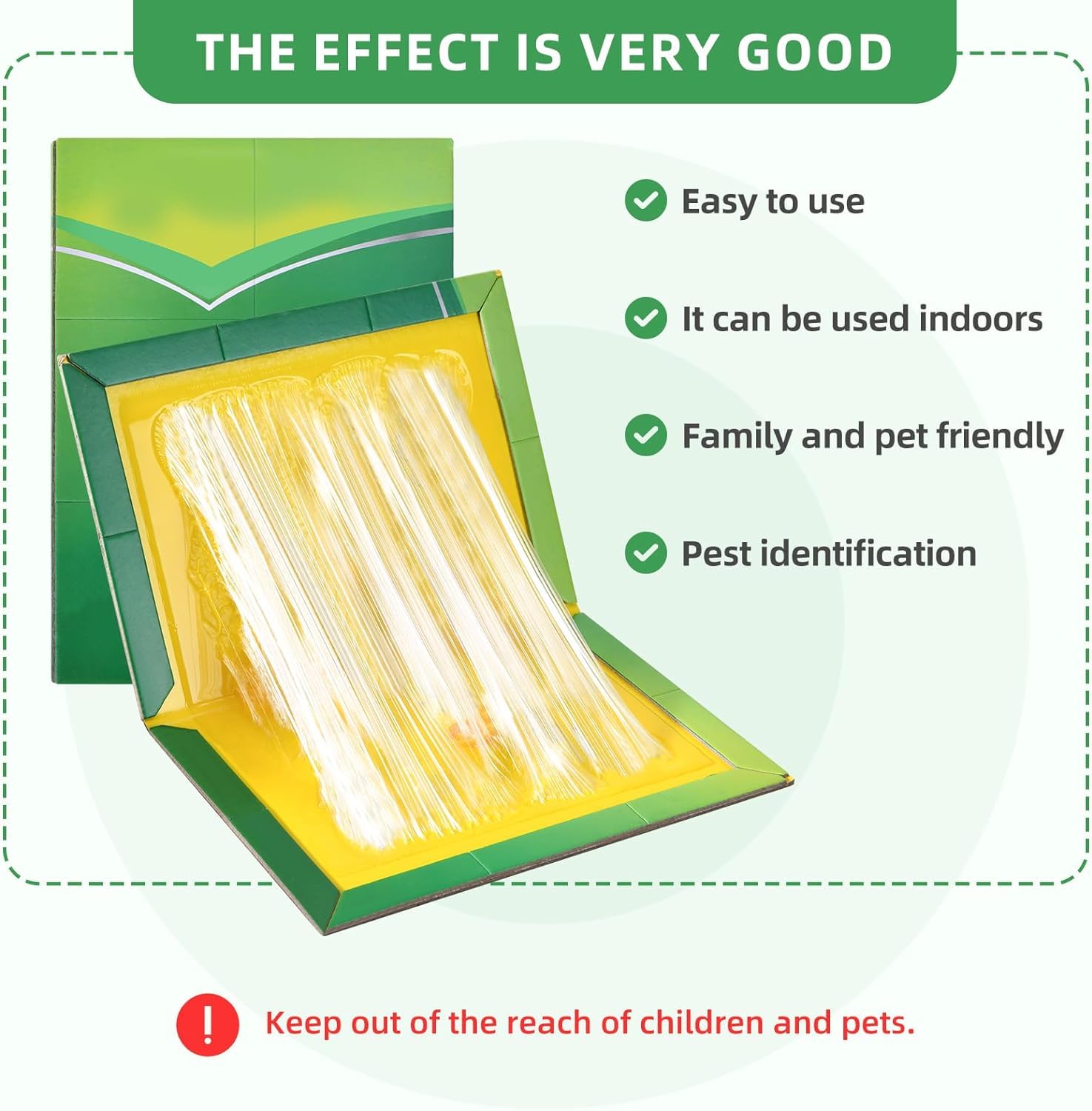 5 Pack Strong Sticky Trap Pad And Boards For Multi Pests, Can Be Used Indoors At Homes And Offices Or Outdoor. Fold Into Any Shape. Non- Toxic. Eco- Friendly (23.7 X 16.8 X 0.4 cm) - Image 4