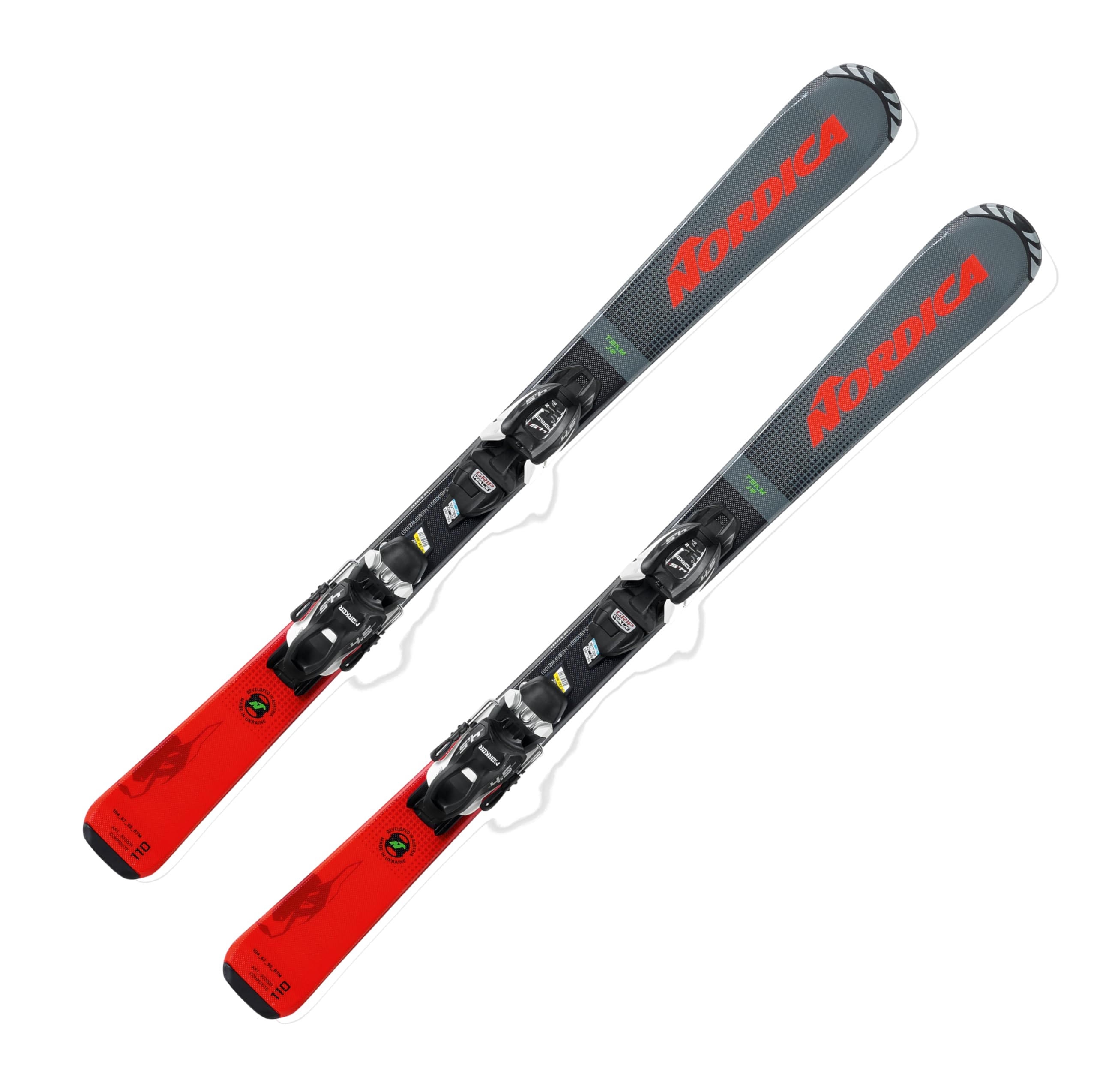 Nordica 0A1345MF - Team J R (100-140)+J4.5 FDT 001 Grey/Red Talla 130