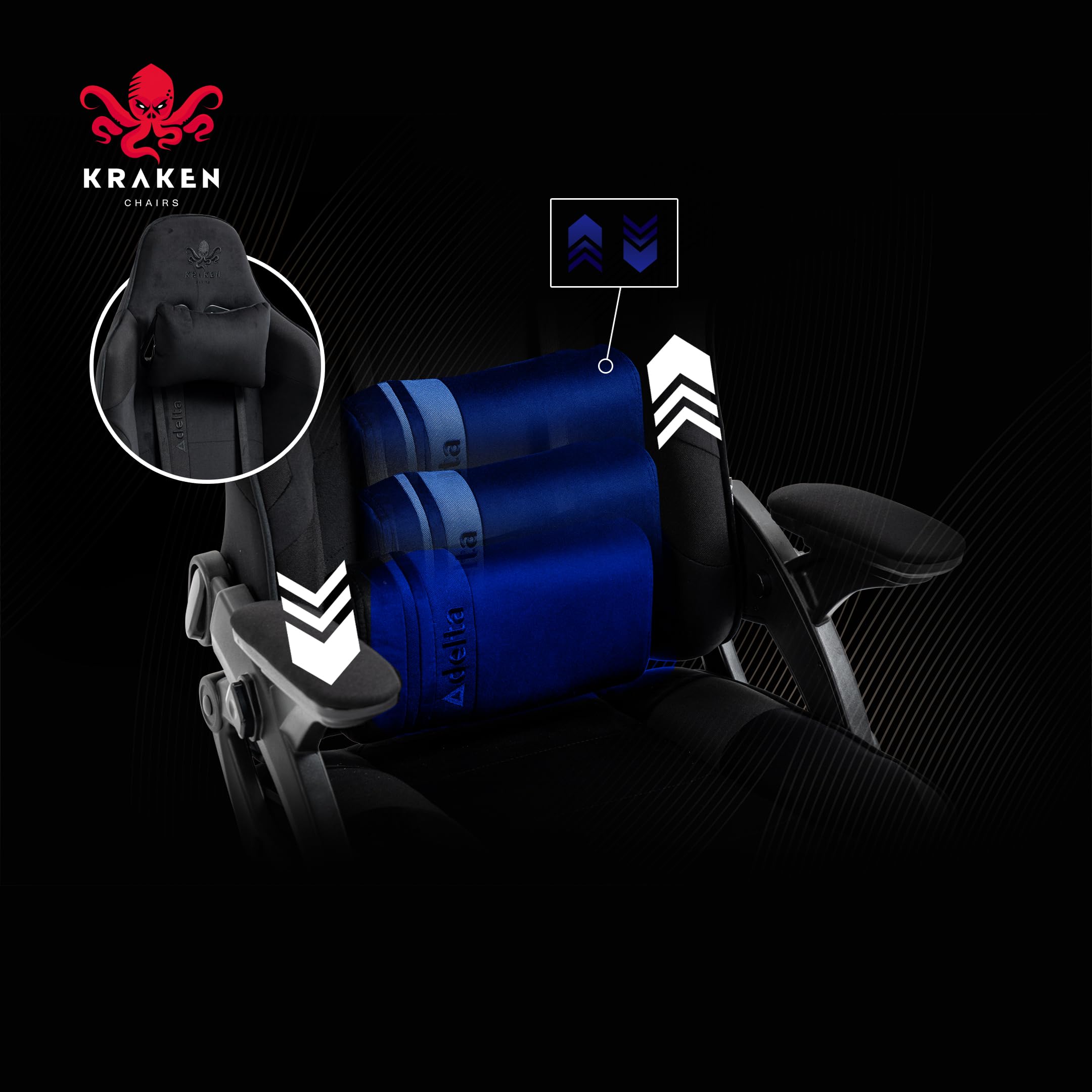 Gaming Stuhl Stoff Samt Ergonomisch - Schwarz Gamer Stuhl Mit Lendenkissen, Kopfkissen, 2D Armlehnen Und Wippfunktion, Bürostuhl Mit 120° Rückenlehne, 130 kg Belastbarkeit
