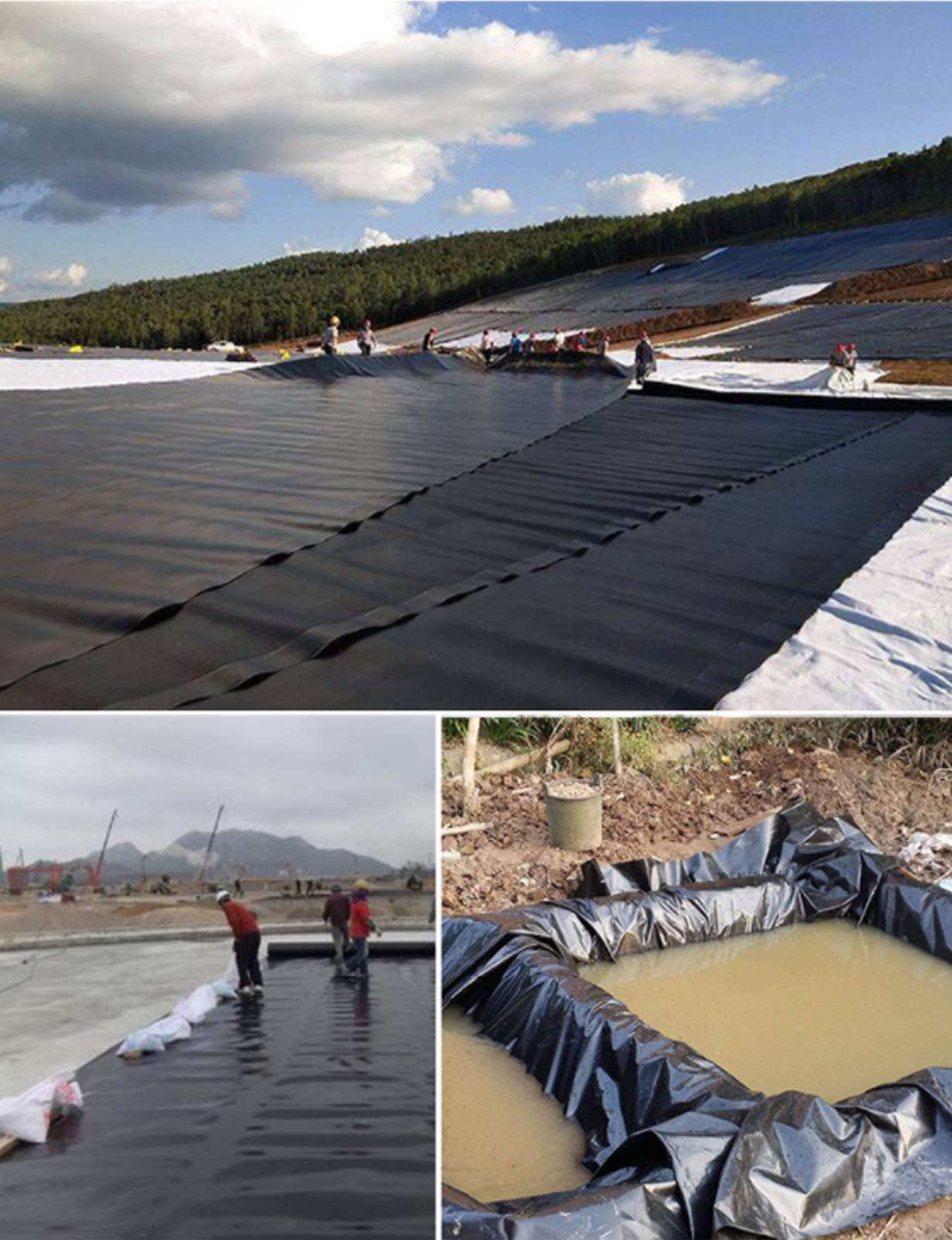 Telo Per Laghetto 1.2x2m - Membrana Impermeabile Resistente Ai Raggi UV