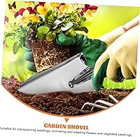 Vista 2 de Pala portátil para cultivar verduras de acero inoxidable para jardinería Herramienta de paleta fácil de usar