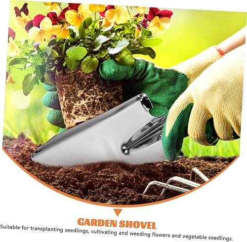 Miniatura 2 de Pala portátil para cultivar verduras de acero inoxidable para jardinería Herramienta de paleta fácil de usar