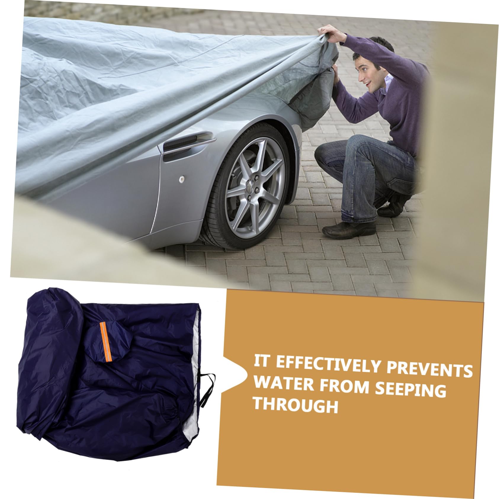 OSOLADY Full Coverage Car Cover Sun and Rain Protection Fit for Honda Weatherproof Portable — view 6