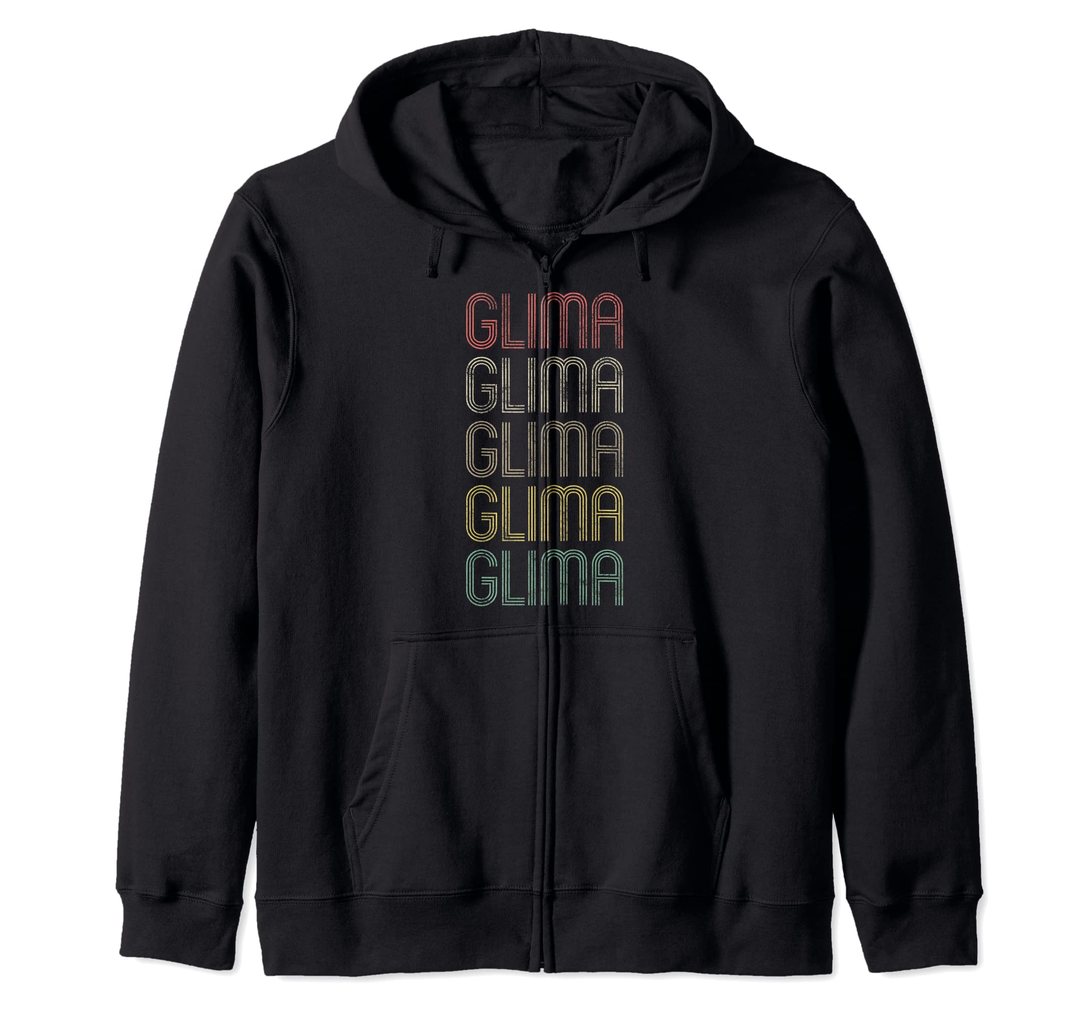 Retro Style Glima Zip Hoodie